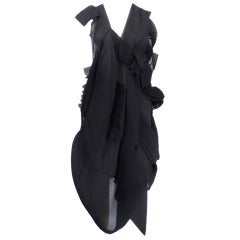 Comme des Garcons by Junya Watanabe Open Back Black Avant Garde Dress