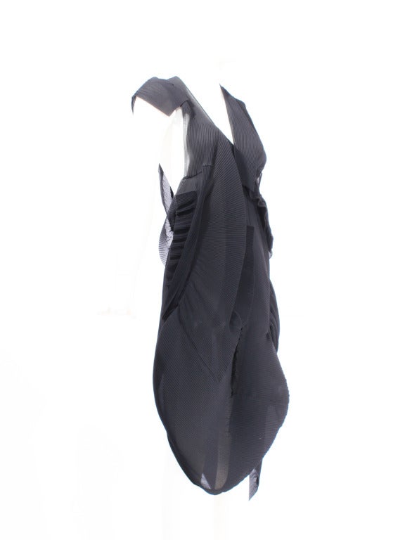 Comme des Garcons by Junya Watanabe Open Back Black Avant Garde Dress In New Condition In New York, NY