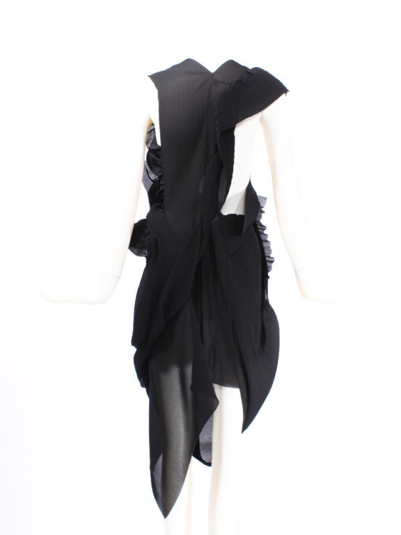 Comme des Garcons by Junya Watanabe Open Back Black Avant Garde Dress 2