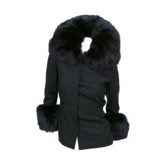 Used JOHN ANTHONY Fox Fur Jacket