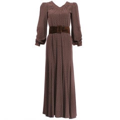 Yves Saint Laurent Haute Couture 1970s Dress #27673