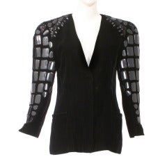 KRIZIA Black Beaded Jacket