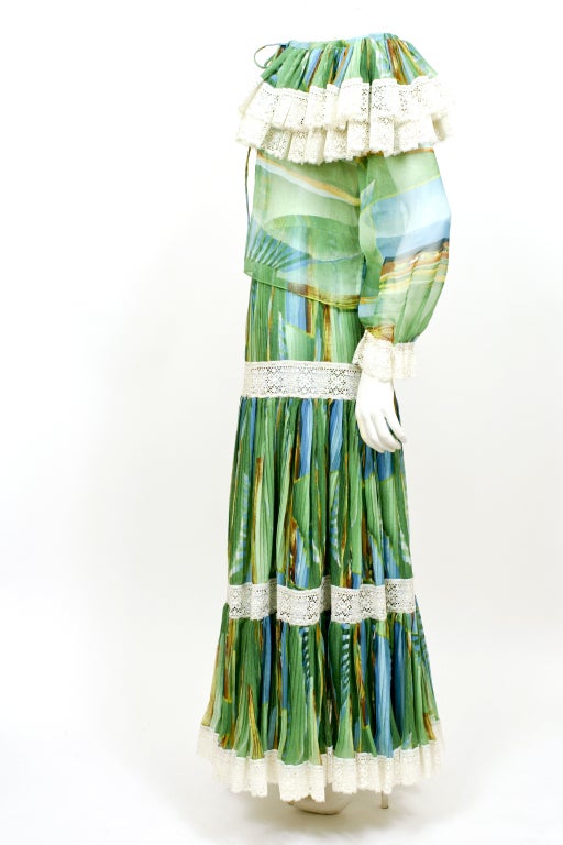 Women's Early KOOS VAN DEN AKKER Peasant Dress Ensemble For Sale