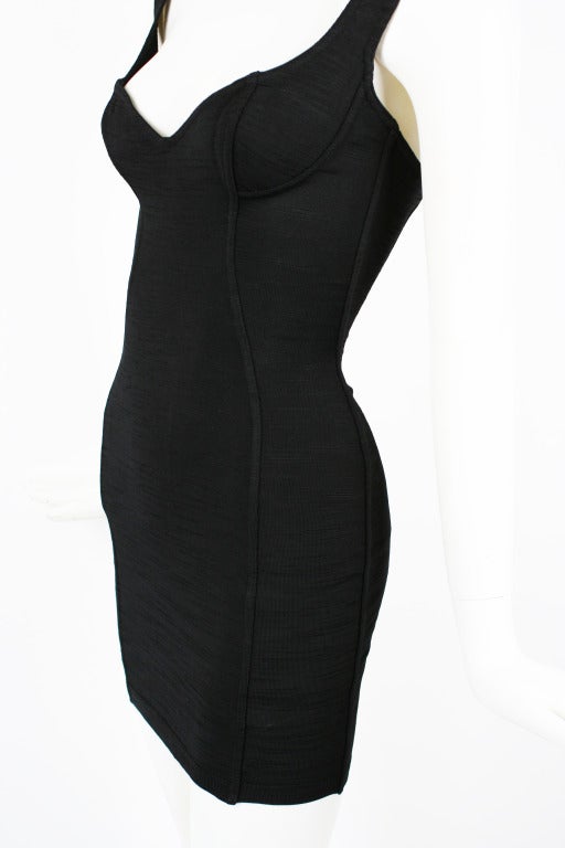 Alaia Sexy 1990's Little Black Dress In Excellent Condition In New York, NY