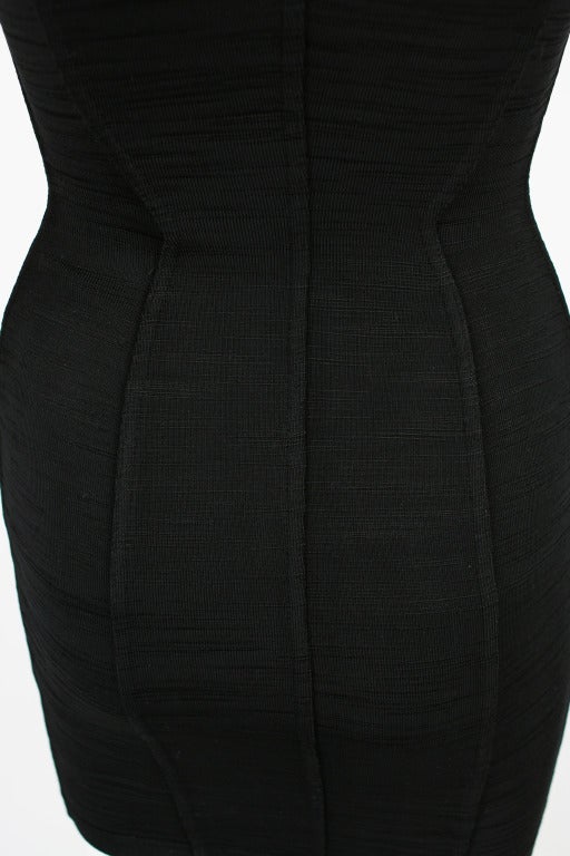 Alaia Sexy 1990's Little Black Dress 3