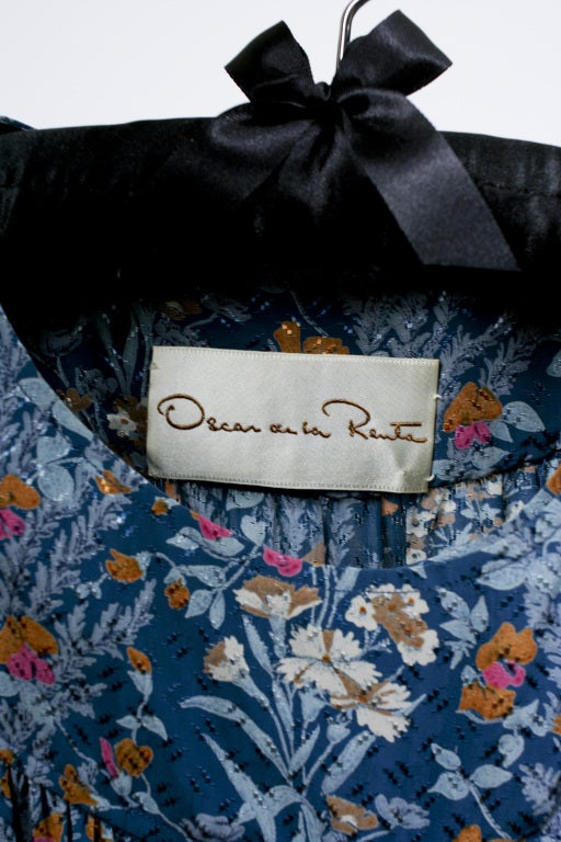 OSCAR DE LA RENTA Floral Dress For Sale 4