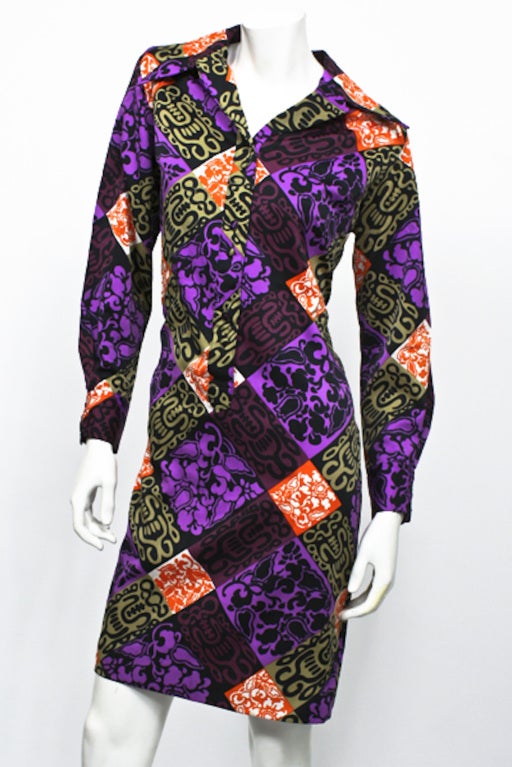 LANVIN Geometric Diamond Dress