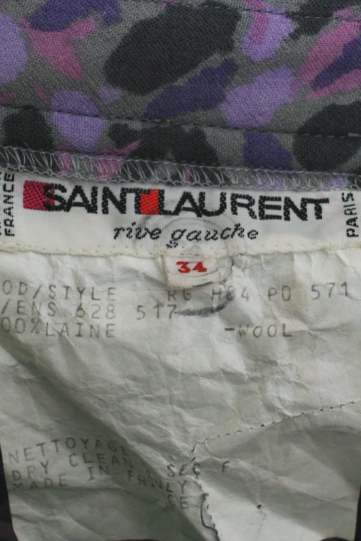 YVES SAINT LAURENT High-Waisted Floral Skirt 2