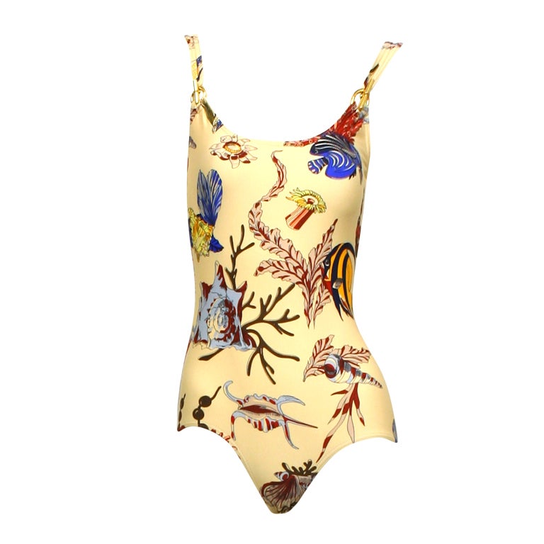 HERMES Gold Toggle Swimsuit For Sale