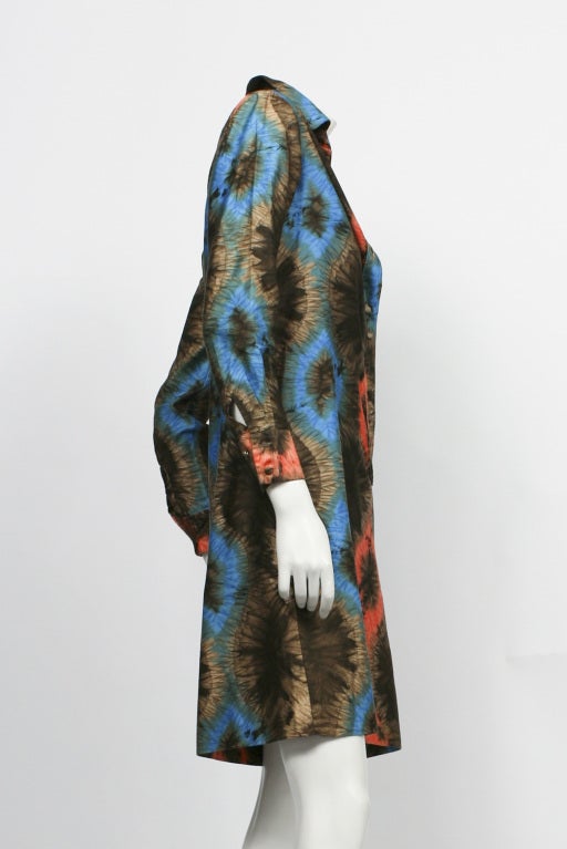 Women's LANVIN Batik Print Dress For Sale