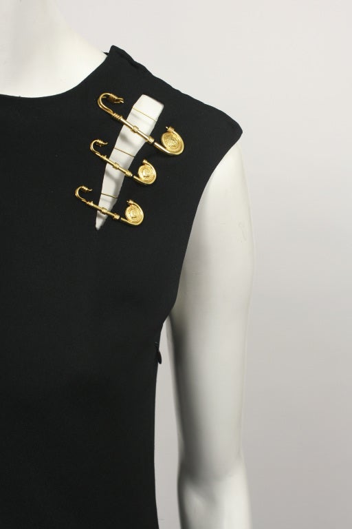 rare GIANNI VERSACE COUTURE Safety Pin dress For Sale 1