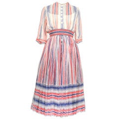 GALANOS 1950's Rare Silk Chiffon Dress