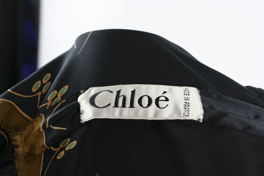 CHLOE BY KARL LAGERFELD Silk Gown For Sale 3
