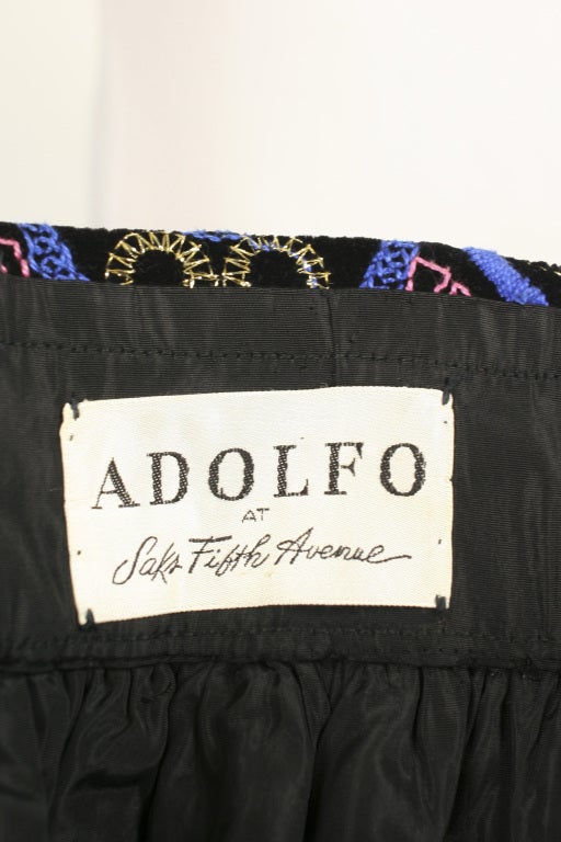 Women's ADOLFO Embroidered Skirt