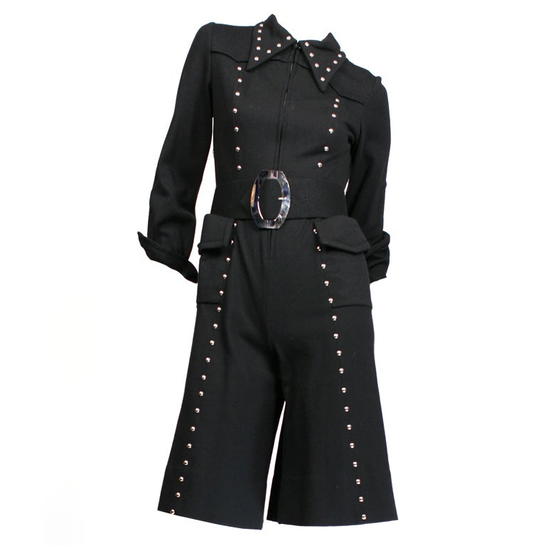 MARION DIGNEY Black Studded Jumpsuit