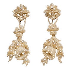 Wedding Bell Pearl Earrings, Victorian