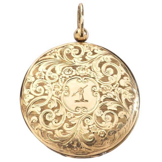 Antique Gold Locket With Family Crest. William IV Period at 1stDibs ...