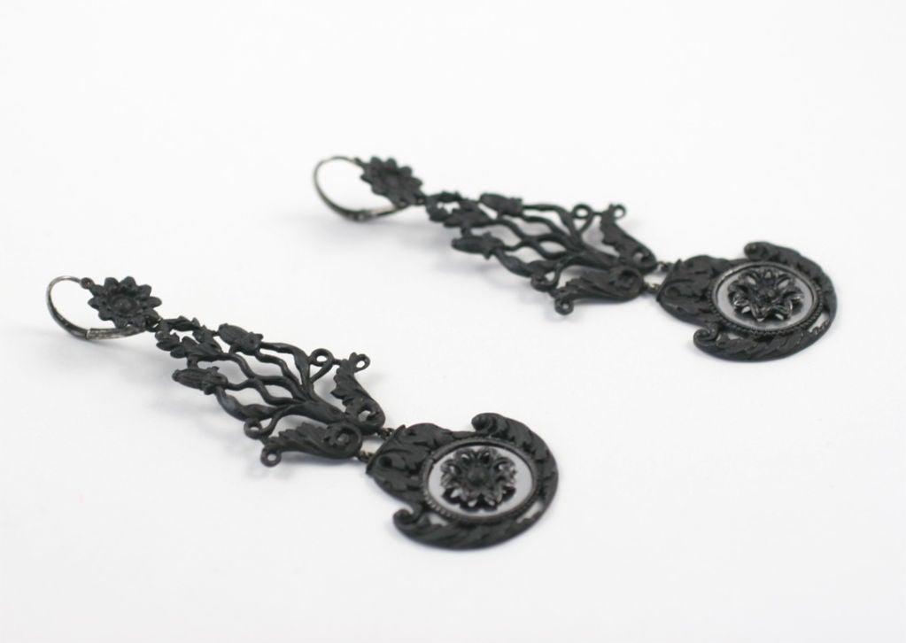 Historic Berlin Iron Earrings at 1stDibs