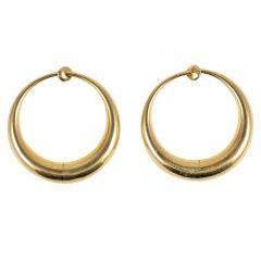 Classic Gold Hoop Earring  No Pierced Ears Required