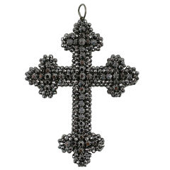 Used Brilliance of a Georgian Cut Steel Cross