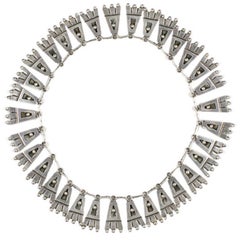 Vintage Silver Fringe Necklace by Victoria Gifted to Eleanor Roosevelt
