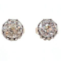 Luxurious Georgian Paste Stud Earrings