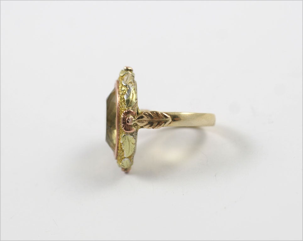 Women's Admirable Victorian Citrine Ring