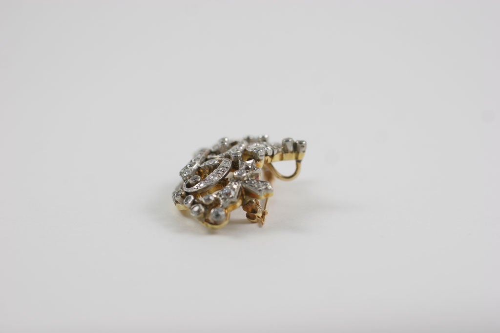 Victorian Diamond Crown Pendant/Brooch 2