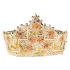 Antique The Royal Crown Jewel: A Victorian Bracelet in Tiara Form