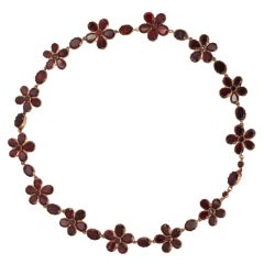 Forget Me Not Georgian Garnet Necklace or Bracelets 11