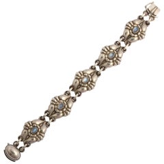 Moonstone Silver Bracelet by Georg Jensen