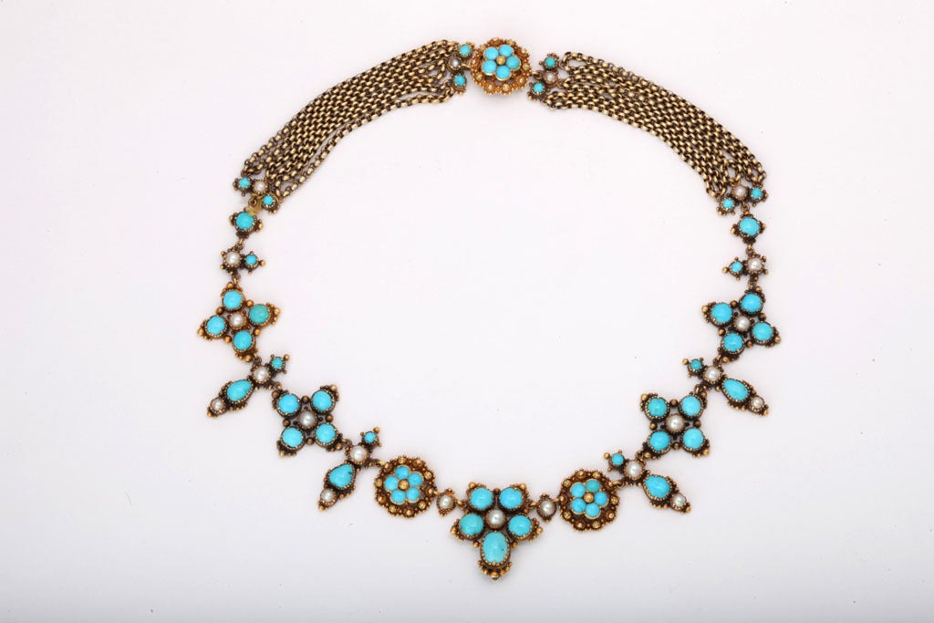 victorian turquoise necklace