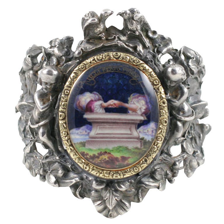   A French Mid 19th Century Sculpture Bracelet 1