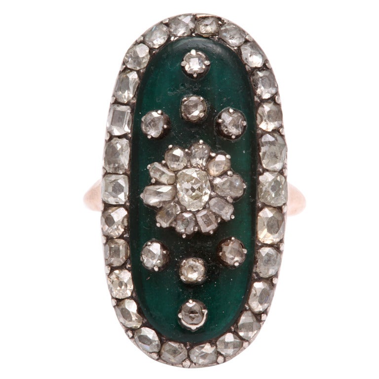 Women's Rare and Opulent Georgian Diamond Ring