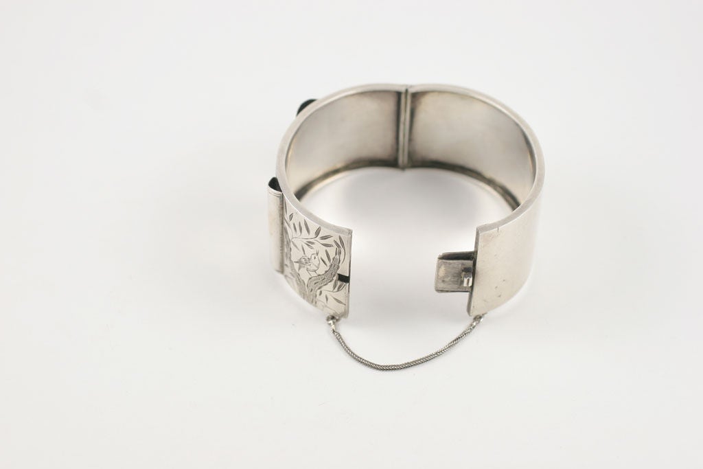 Antique Victorian Silver Cuff Bracelet 1