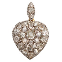 Sparkle Plenty:   A Diamond Heart Pendant