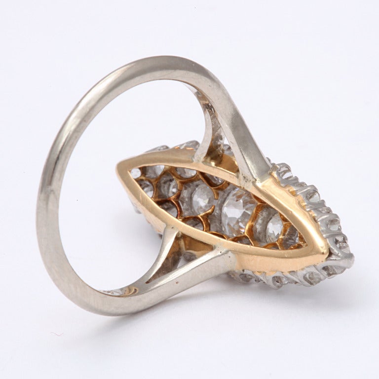 antique pave diamond ring