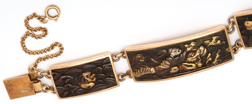 Women's or Men's Japanese Shakudo Bracelet