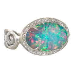 PAMELA FROMAN Opal Fire and Ice 2 Ring