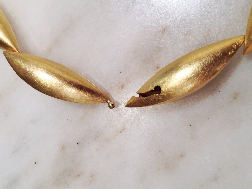 Erich Zimmermann Gold Cocoon Collar In New Condition In Dallas, TX