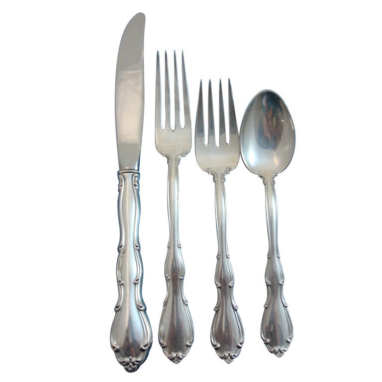 Fontana by Towle Sterling Silver 4-Piece Place Setting For Sale