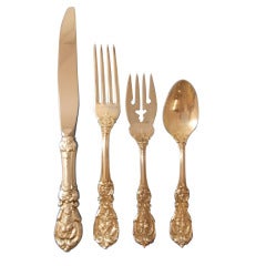 Francis I by Reed & Barton Sterling Silver 4-Piece Place setting (script marks)