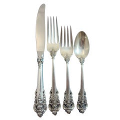 Grande Baroque by Wallace Sterling Silver 4-pc Regular Luncheon Place Setting