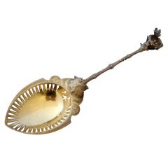Birds Nest by Gorham Sterling Silver Ice Spoon Figural