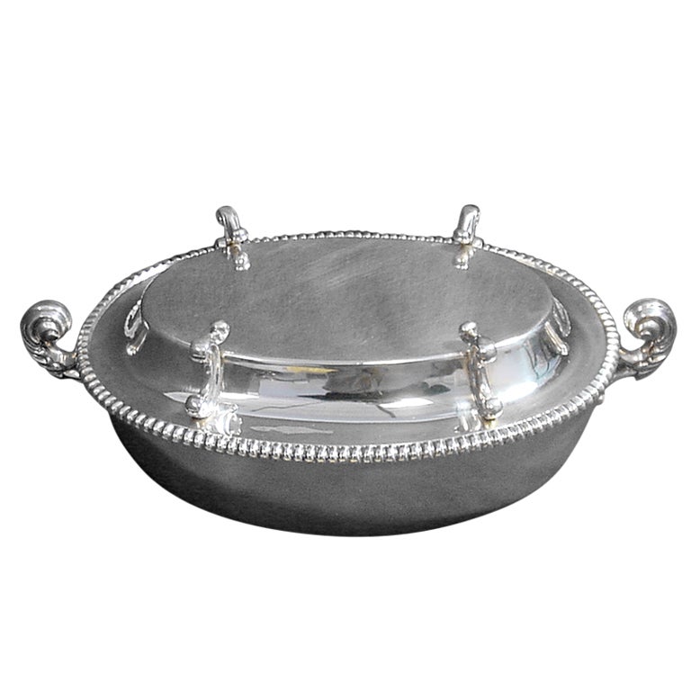 Tane Sterling Silver Entree Server Designer For Sale