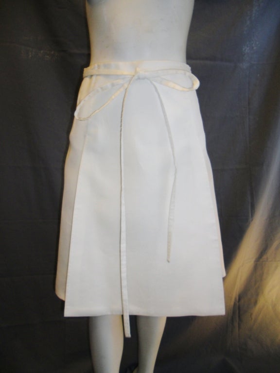 Chado Ralph Rucci Alabaster silk skirt Spring 2010