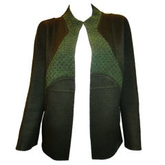 Chado Ralph Rucci  Couture Double Face Cashmere Jacket Coat