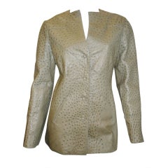 Chado Ralph Rucci Couture Ostrich Jacket