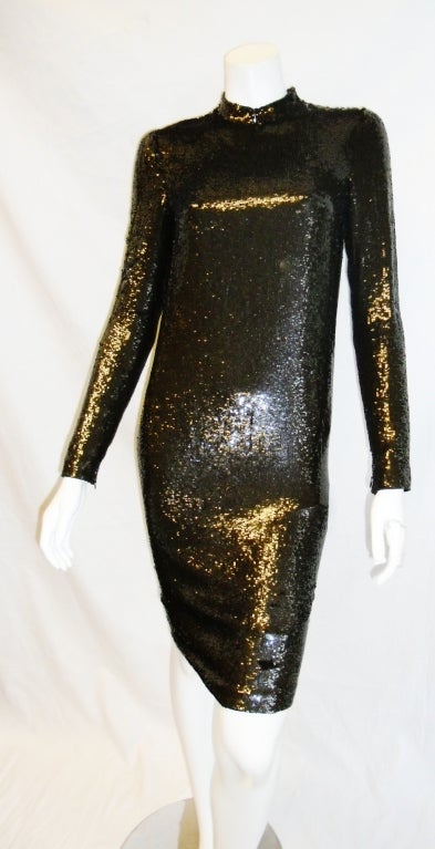 Chado Ralph Rucci  Couture Cocktail  Sequin Dress 1