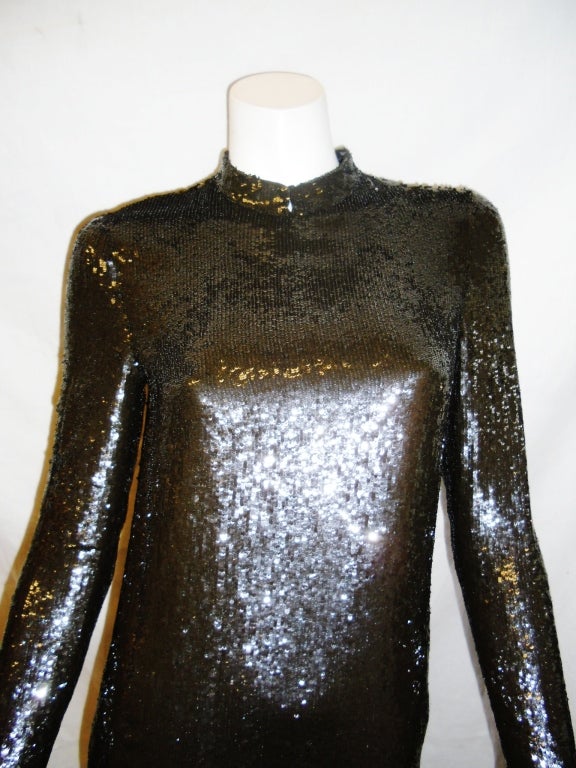 Chado Ralph Rucci  Couture Cocktail  Sequin Dress 2